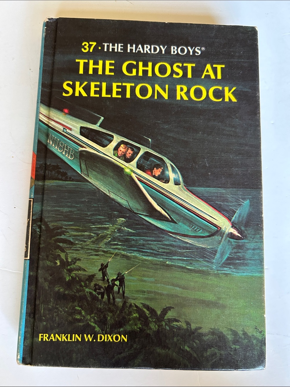 The Hardy Boys: The Ghost at Skeleton Rock — Vintage Hardcover book #37 1966